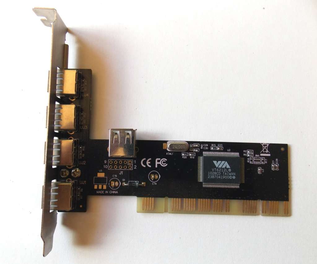 Interface Cards & Controllers - Via VT6212L USB 2.0 Expansion Card PCI ...